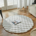 Axyaa Bubble Velvet Faux Rabbit Fur Carpet - Soft & Fluffy Pet Mat for Modern Living Room
