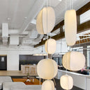 Axyaa Nordic Silk Pendant Lights Wabi Sabi Chandelier