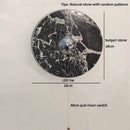 Axyaa Round Stone LED Wall Lamp Sconce White Ball 220v G9 Bulb for Bathroom Mirror