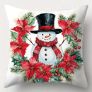 Axyaa Christmas Printed Pillow Cover Set for Festive Home Decor