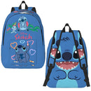 Axyaa Kids Backpack: Stitch Pink Angel School Daypack for Students.