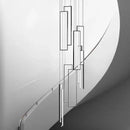 Axyaa Nordic Black Rectangle LED Chandelier - Dimmable Living Room Pendant Lighting