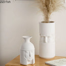 Axyaa Ceramic Warrior Head Vase for Artificial Flowers Decoration