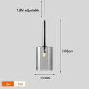 Axyaa Nordic Glass Chandelier LED Pendant Lamps Modern Home Decor