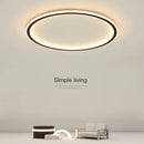 Axyaa Modern Round Iron Ceiling Lights for Bedroom, Dimmable Study Lamp