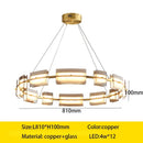 Axyaa Designer Copper Chandelier, Modern Island Table Lamp