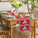 Axyaa Christmas Holly Berry Table Runner for Kitchen Dining Decor