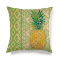 Axyaa Watermelon Pineapple Banana Printed Linen Cushion Cover for Sofa Couch 45X45CM