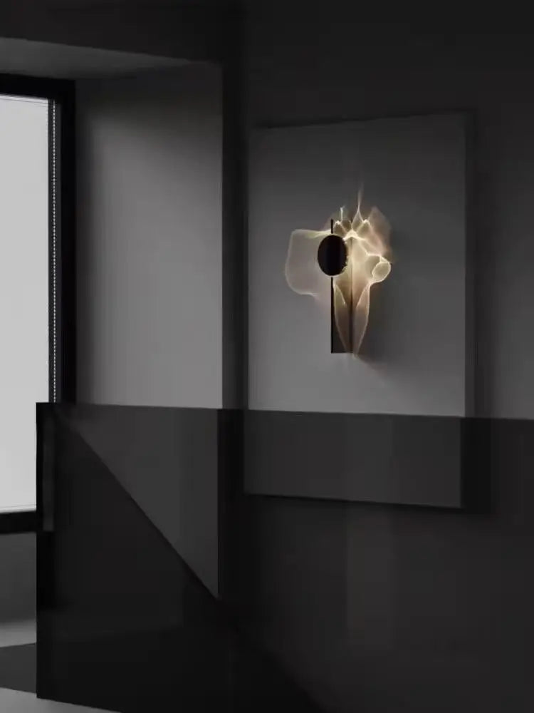 Axyaa Chrome LED Wall Lamp: Modern Science Fiction Sconce for Home Decor