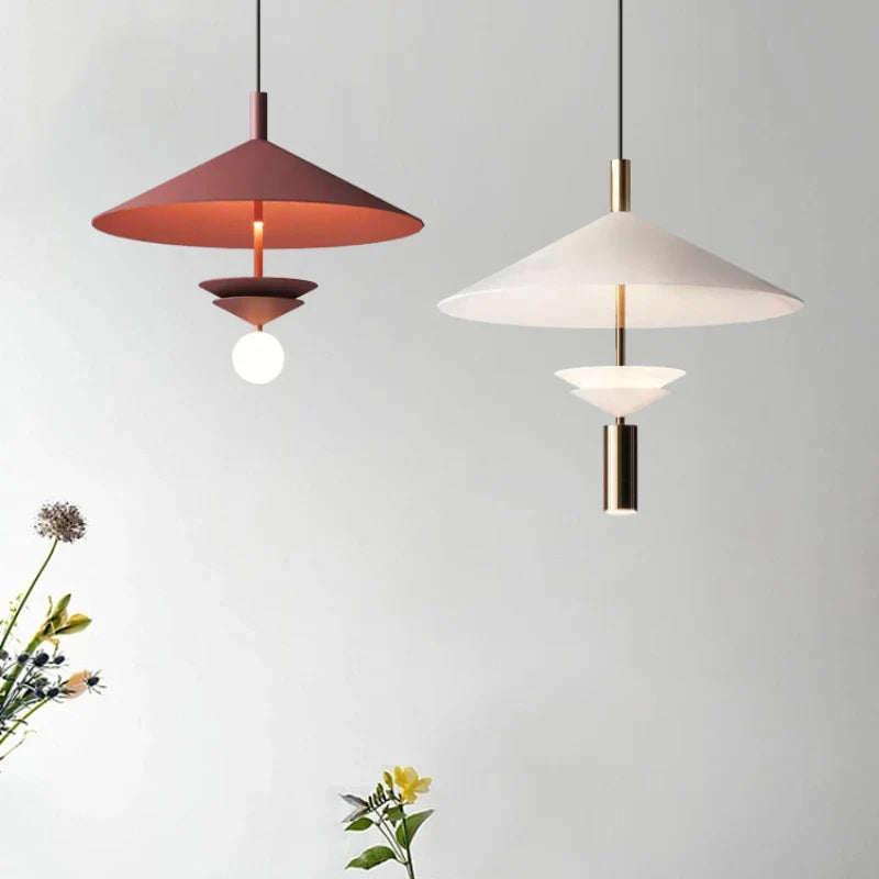 Nordic UFO Pendant Light for Dining Bar Living Room, Axyaa Designer Hanging Lamp
