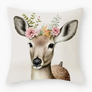 Axyaa Cute Cow Cartoon Square Cushion Cover - Simple Home Decor Pillowcase