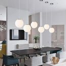 Axyaa Glass Ball Pendant Light: Modern Bedroom Decor Chandelier