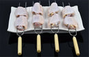 Axya Stainless Steel BBQ Needle Set with Wooden Handle