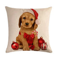 Axyaa Halloween Puppy Linen Pillow Case 45*45cm