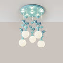 Axyaa Children's LED Carousel Pendant Chandelier for Princess Room & Living Room