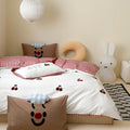 Axyaa Luxe Cotton King Bedding Set with Embroidery - Soft & Skin-Friendly