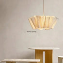 Axyaa Wabi-sabi Style Fabric Chandelier Cream Color Pendant Light