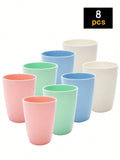 Colorful Reusable Plastic Cups, PP Material, Ideal for Camping, Picnic, Kitchen - Axyaa