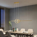 Axyaa Nordic LED Pendant Lights for Living Kitchen Dining Room, Smart Home Alexa-Compatible Lighting Fixture