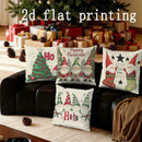 Axyaa Merry Christmas Gnome Print Pillow Cover for Sofa or Bed Decor