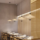 Axyaa Fabric Hanging Chandelier Light Fixture, Simple Cloth Pendant for Bedroom & Dining Room.