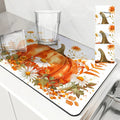 Axyaa Small Daisy Absorbent Draining Mat - Quick Dry Kitchen/Bathroom Drain Pad