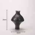Axyaa Ceramic Vase with Artificial Flowers for Room Aesthetic Decor