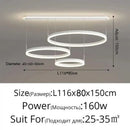 Axyaa Minimalist Ring LED Chandelier for Living Room Modern Pendant Light