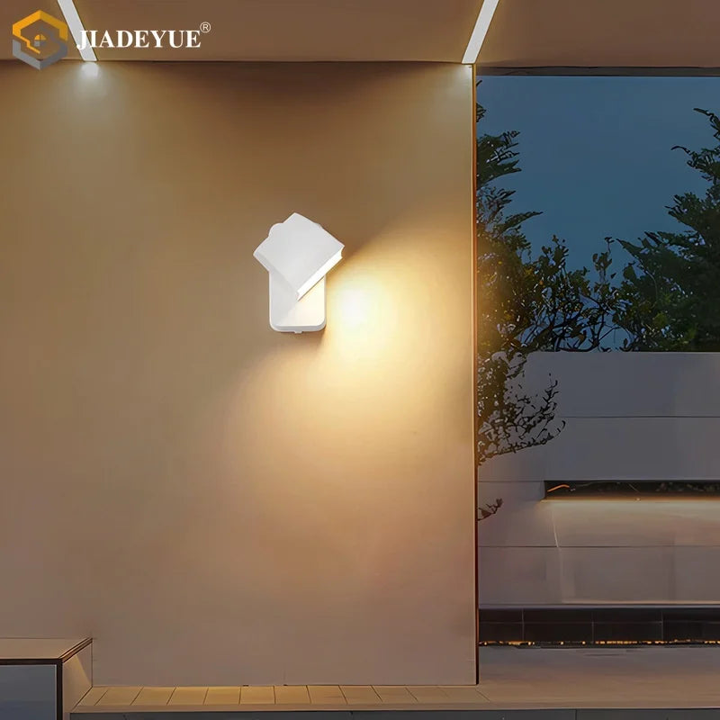 Axyaa Rotatable LED Wall Lamp - Modern Minimalist Design for Bedroom, Staircase, Balcony