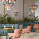 Axyaa Retro Ceramic Pendant Light, LED Dining Room Fixture