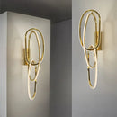 Axyaa Gold LED Wall Lamp Dimmable Wall Sconces Indoor Lighting