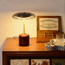 Axyaa Brass Glass LED Desk Lamp for Luxury Home Decor