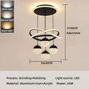 Axyaa Acrylic Crystal Chandelier LED Pendant Lamp for Home Decor and Indoor Lighting