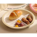 Axyaa Ceramic Dividing Plate for Healthy Kids' Breakfast