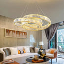 Axyaa Crystal Chandelier Pendant Lamp for Modern Interior Lighting