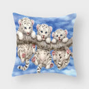 Axyaa Cute Animal Print Cushion Cover 45x45cm for Home Sofa Décor