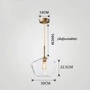 Axyaa Glass Lampshade Pendant Lamp for Home LED Lighting Fixtures