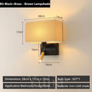 Axyaa Modern Adjustable Wall Sconce with LED Spotlight Rotation