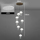 Axyaa Crystal Chandelier Stair Pendant Lamp for Modern Home Decoration