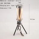 Axyaa LED Night Light Rechargeable Aluminium Lamp for Outdoor and Bedroom
