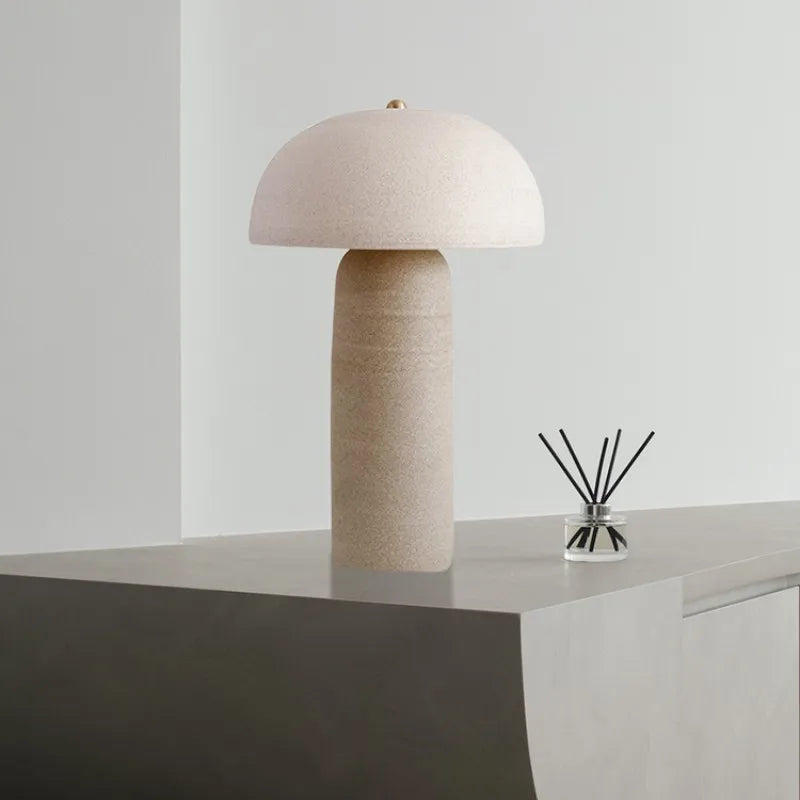 Axyaa Ceramicah Tera Lamp: Nordic Retro Design for Minimalist Living Room