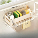 Axyaa Kitchen Sink Organizer & Dish Sponge Holder - Multi-Functional Drain Rack