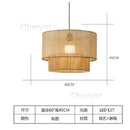 Axyaa Handmade Hemp Rope Chandelier, Vintage LED Pendant Lights for Dining Room
