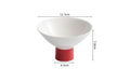 Axyaa High Foot Ceramic Dessert Bowl for Hotel and Restaurant - Artistic Snack Plate