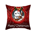 Axyaa Festive Christmas Pillow Case for Sofa Decor Merry Xmas Cushion Cover