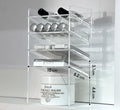 Axyaa Acrylic Mirror Cabinet Storage Box with Lipstick Holder & Makeup Organizer Shelf