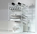 Axyaa Acrylic Mirror Cabinet Storage Box with Lipstick Holder & Makeup Organizer Shelf