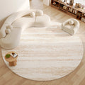 Axyaa Plush Round Carpet: Soft, Fluffy Rug for Luxurious Living Room & Bedroom