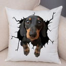 Axyaa Cute Dog Print Pillow Case for Home Decor and Comfort