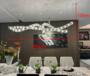 Axyaa Nordic Smart LED Ceiling Light for Home Decoration, Dimmable Bedroom Salon Lamparas